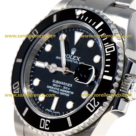 rolex submariner acciaio nero bianco|rolex ceramica sottomarina.